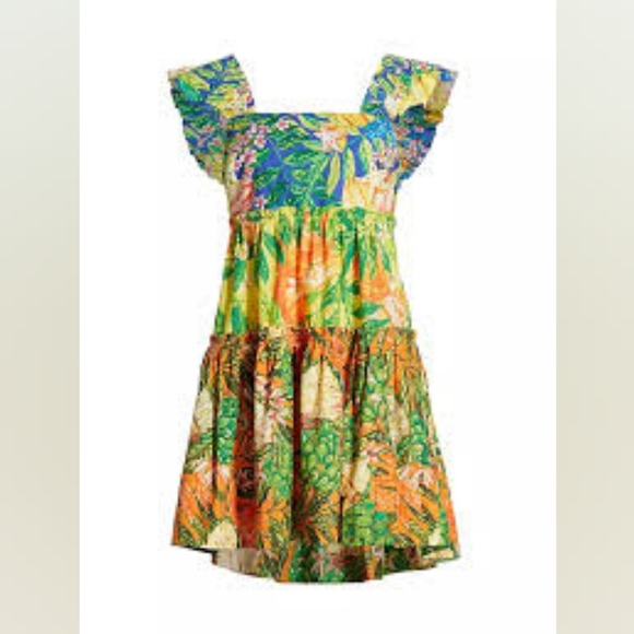 Farm Rio Caipirinha Tiered Floral Dress, size Small, NWT - Picture 2 of 5